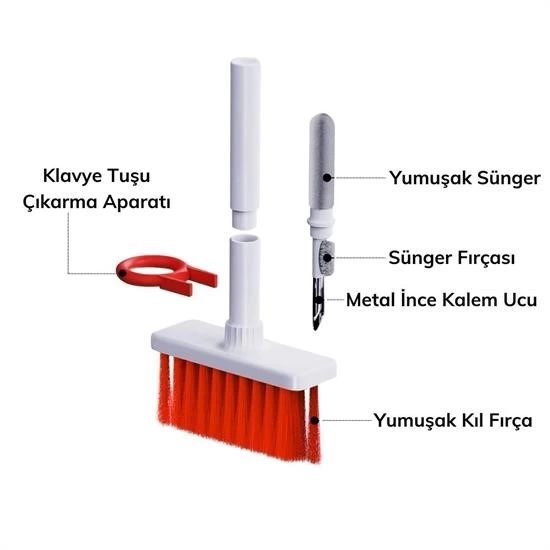 Çok Amaçlı Kırmızı Hassas Fırça Başlıklı Bilgisayar Laptop Temizleme Fırçası ( Lisinya ) Çok Amaçlı Kırmızı Hassas Fırça Başlıklı Bilgisayar Laptop Temizleme Fırçası ( Lisinya )