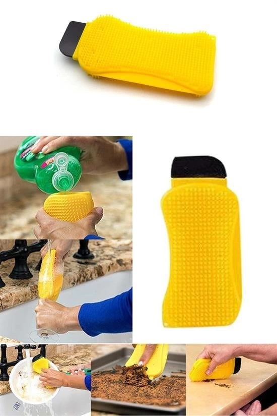 Çok Fonksiyonlu Deterjan Hazneli Pratik Bulaşık Yıkama Fırçası ( Lisinya ) Çok Fonksiyonlu Deterjan Hazneli Pratik Bulaşık Yıkama Fırçası ( Lisinya )