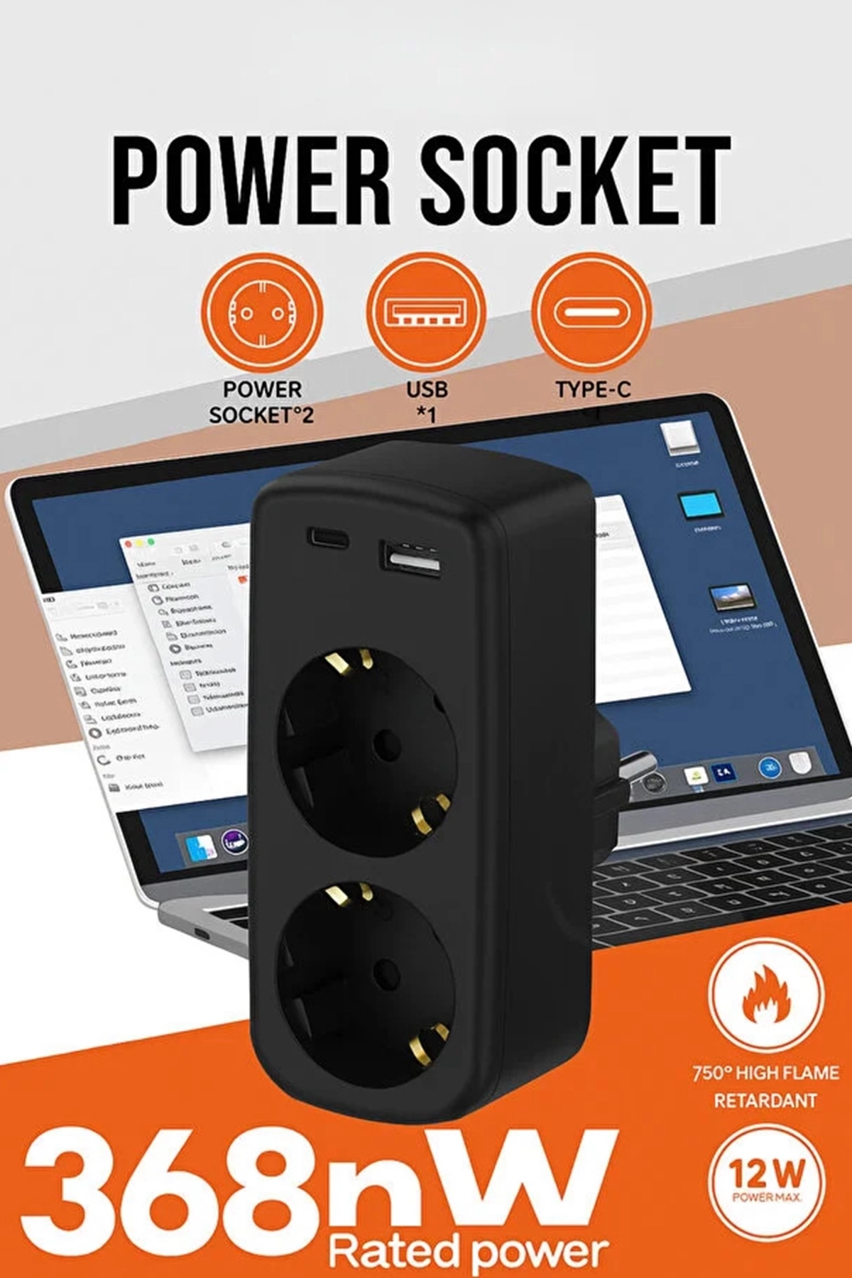 Çoklu Priz Yüksek Gerilim Korumalı 2’li Priz 1xusb 1xtype-c Çıkışlı Grup Priz Çoğaltıcı ( Lisinya ) Çoklu Priz Yüksek Gerilim Korumalı 2’li Priz 1xusb 1xtype-c Çıkışlı Grup Priz Çoğaltıcı ( Lisinya )