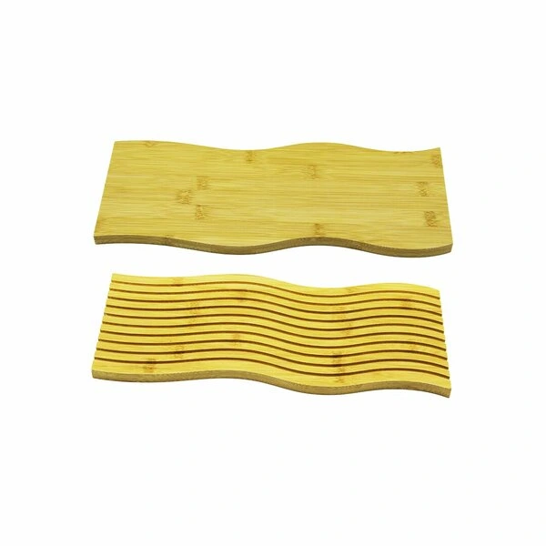 Dalgalı Çift Taraf Tasarımlı Ahşap Sunum Tepsisi ( Lisinya ) Dalgalı Çift Taraf Tasarımlı Ahşap Sunum Tepsisi ( Lisinya )