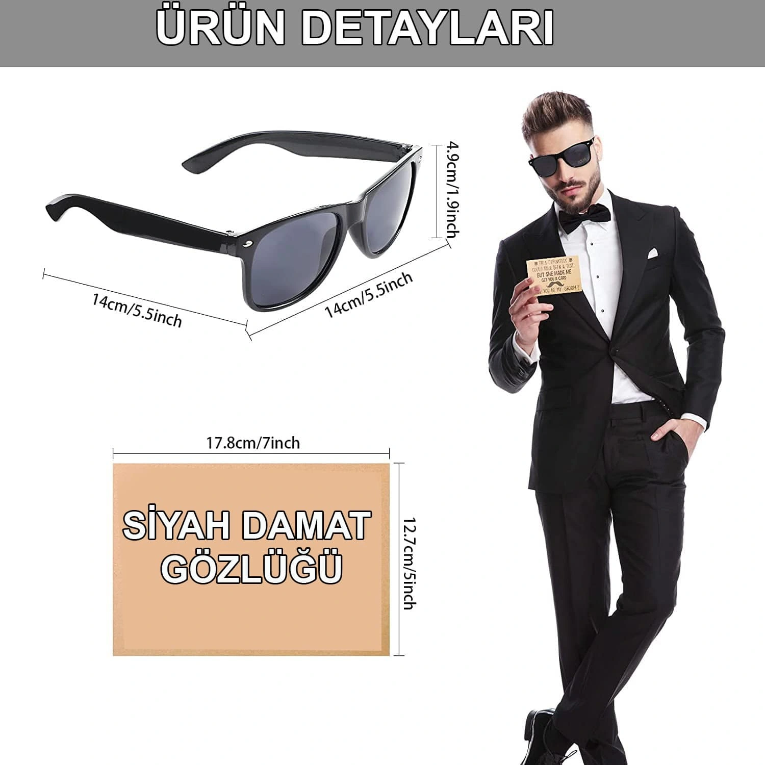 Damat Gözlüğü – Düğün Ve Bekarlığa Veda Partisi Aksesuarı ( Lisinya ) Damat Gözlüğü – Düğün Ve Bekarlığa Veda Partisi Aksesuarı ( Lisinya )