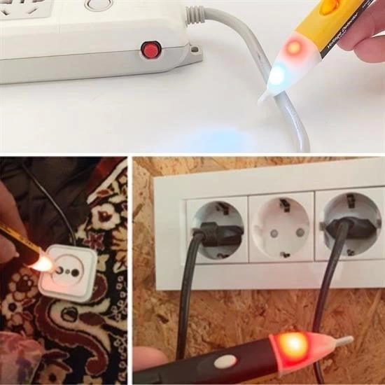 Dedektörlü Temassız Işıklı Kablo Voltaj Test Elektrik Kaçak Dijital Kontrol Kalemi Cihazı ( Lisinya ) Dedektörlü Temassız Işıklı Kablo Voltaj Test Elektrik Kaçak Dijital Kontrol Kalemi Cihazı ( Lisinya )
