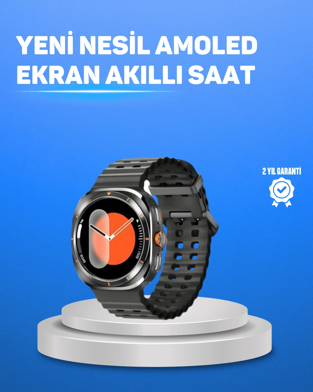 Değiştirilebilir Kordonlu Akıllı Saat Ips Ekran Ve Bildirim Desteği ( Lisinya )