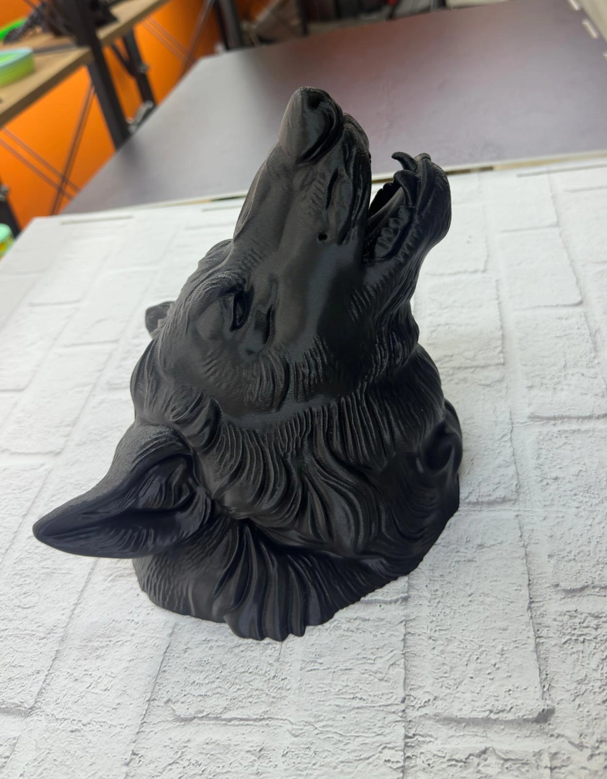 Dekoratif Asılabilir Siyah Ayı Başı 3d Duvar Heykeli 25x19 Cm ( Lisinya )