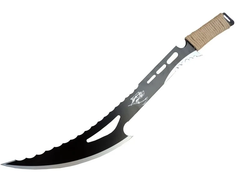 Dekoratif Azrail Kılıcı 70 Cm, Hasır İp Saplı, Keskin Değildir ( Lisinya ) Dekoratif Azrail Kılıcı 70 Cm, Hasır İp Saplı, Keskin Değildir ( Lisinya )