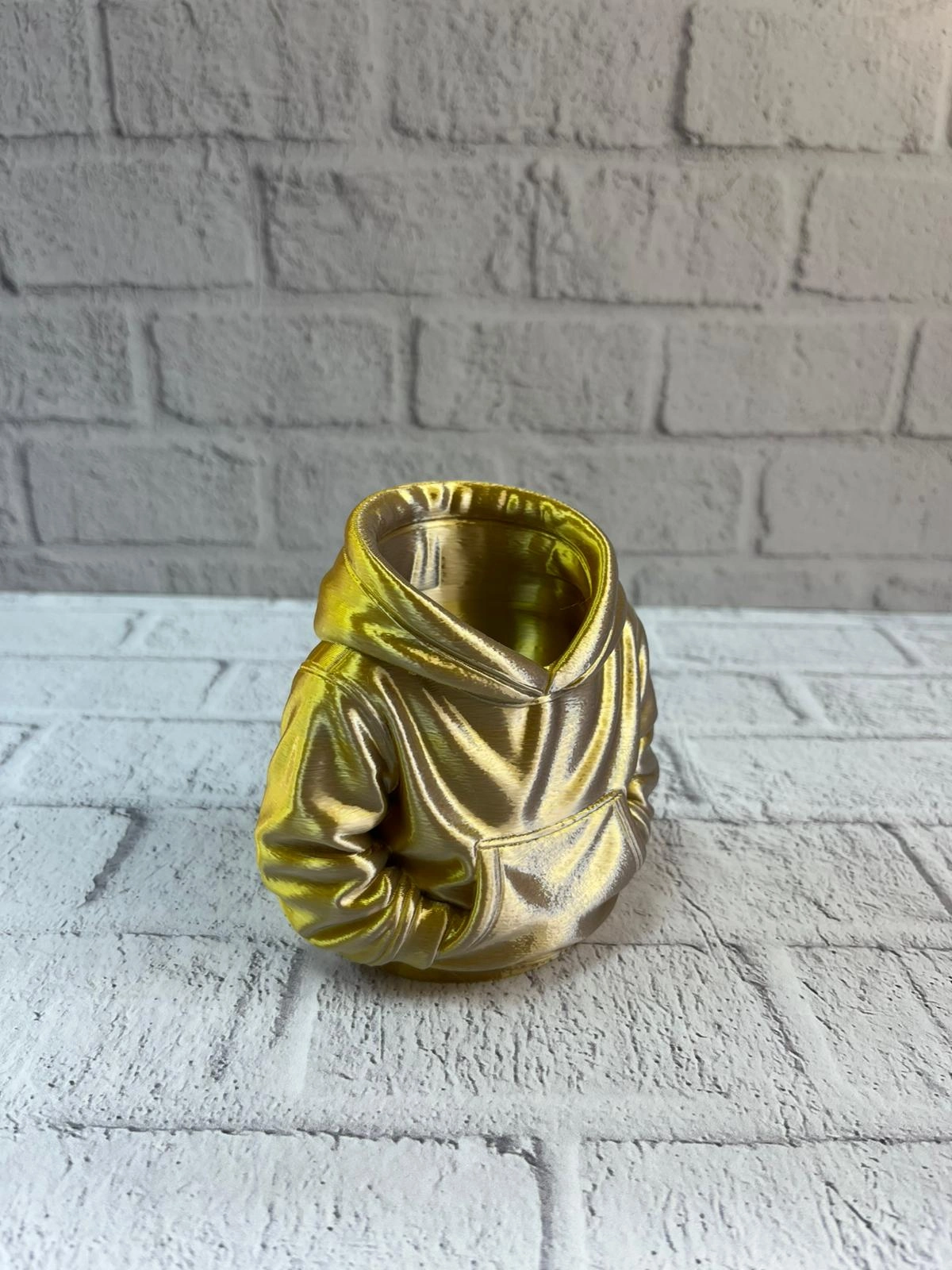 Dekoratif Gold Hoodie Kalemlik 10x10 Cm ( Lisinya )