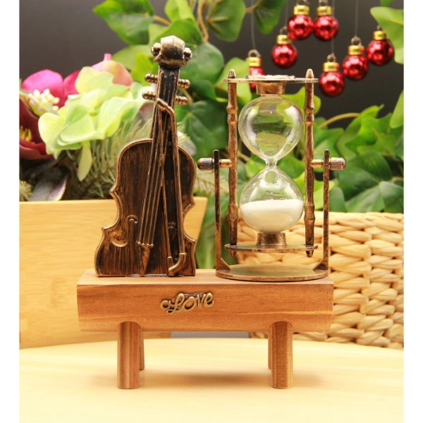 Dekoratif Keman Tasarımlı Kum Saati ( Lisinya ) Dekoratif Keman Tasarımlı Kum Saati ( Lisinya )
