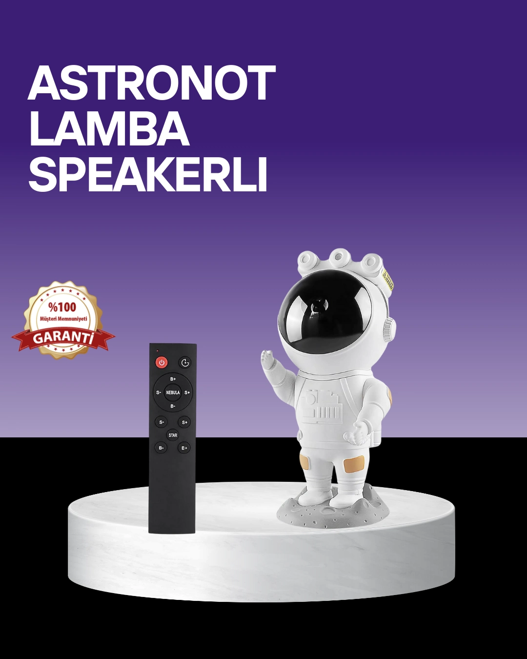 Dekoratif Ve Fonksiyonel Astronot Projeksiyon Aydınlatma ( Lisinya )