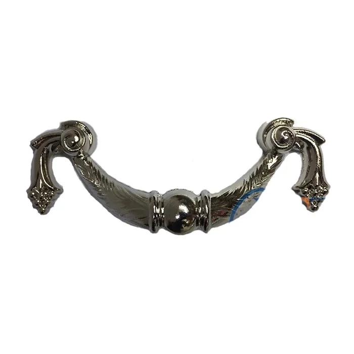Dekoratif Zamak Üzümlü Kulp - 64mm, Nikel, 100 Adet ( Lisinya ) Dekoratif Zamak Üzümlü Kulp - 64mm, Nikel, 100 Adet ( Lisinya )