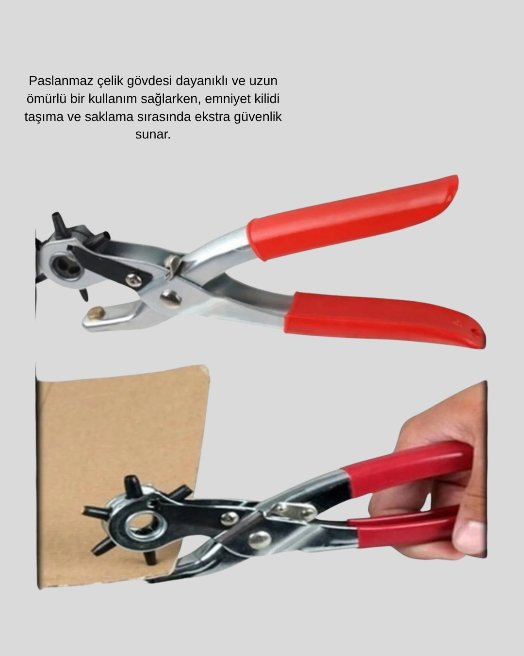 Delme Pensesi 6 Başlıklı Çok Amaçlı Paslanmaz Çelik Ergonomik ( Lisinya )