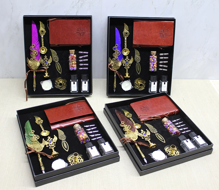 Deri Defterli Divit Hokka Ve Mühür Seti Model 2 ( Lisinya ) Deri Defterli Divit Hokka Ve Mühür Seti Model 2 ( Lisinya )