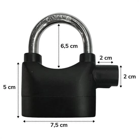 Desibel Siyah Alarmlı Çok Fonksiyonlu Ekstra Güvenlikli Kare Asma Dolap Kilidi ( Lisinya ) Desibel Siyah Alarmlı Çok Fonksiyonlu Ekstra Güvenlikli Kare Asma Dolap Kilidi ( Lisinya )