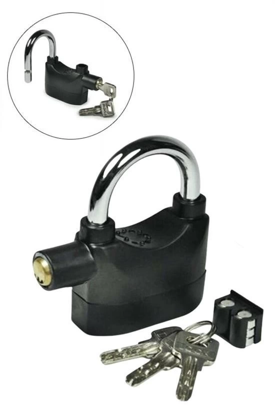 Desibel Siyah Alarmlı Çok Fonksiyonlu Ekstra Güvenlikli Kare Asma Dolap Kilidi ( Lisinya ) Desibel Siyah Alarmlı Çok Fonksiyonlu Ekstra Güvenlikli Kare Asma Dolap Kilidi ( Lisinya )