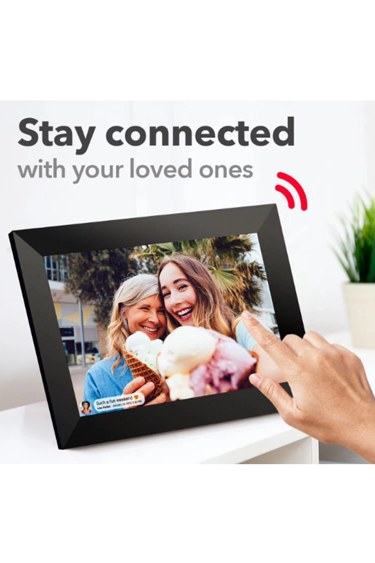 Dijital Fotoğraf Çerçevesi Kablosuz 10.1 İnç 32gb Dokunmatik Ekran, Uygulama Üzerinden Fotoğraf/video Paylaşımı ( Lisinya )