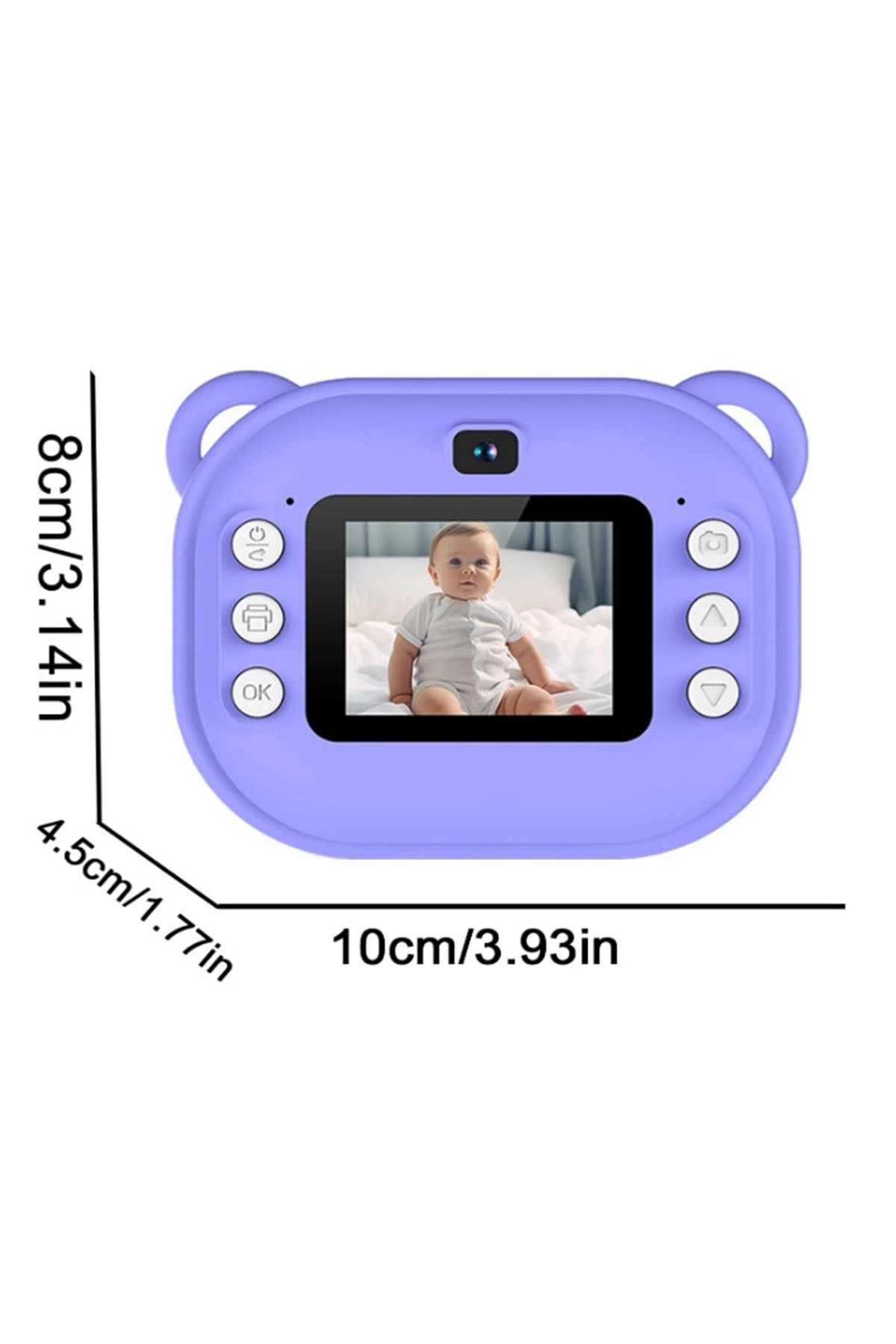 Dijital Video Kayıt Fotoğraf Çocuk Kamerası Anlık Termal Resim Kağıt Baskılı ( Lisinya )
