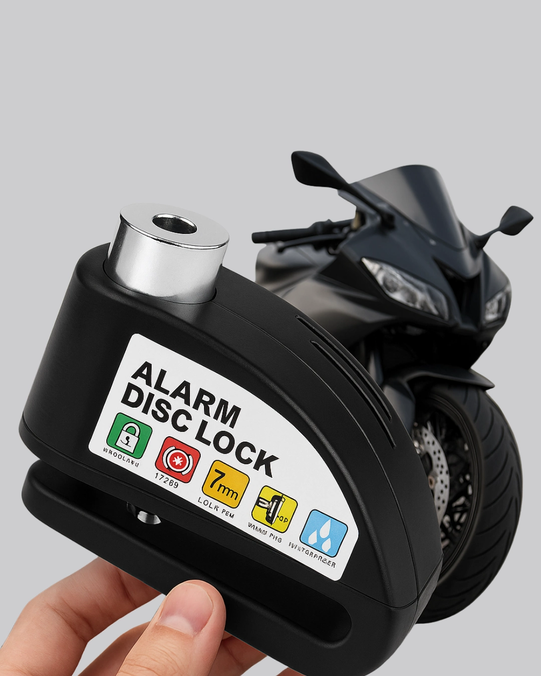 Disk Fren Kilidi Alarmlı Anti Hırsızlık Motosiklet Scooter Bisiklet ( Lisinya )