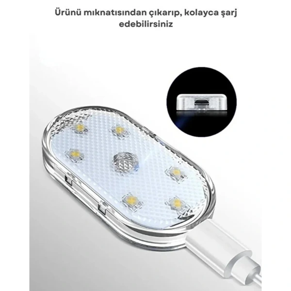 Dokunmatik Mini 6 Led Rgb Işık ( Lisinya )