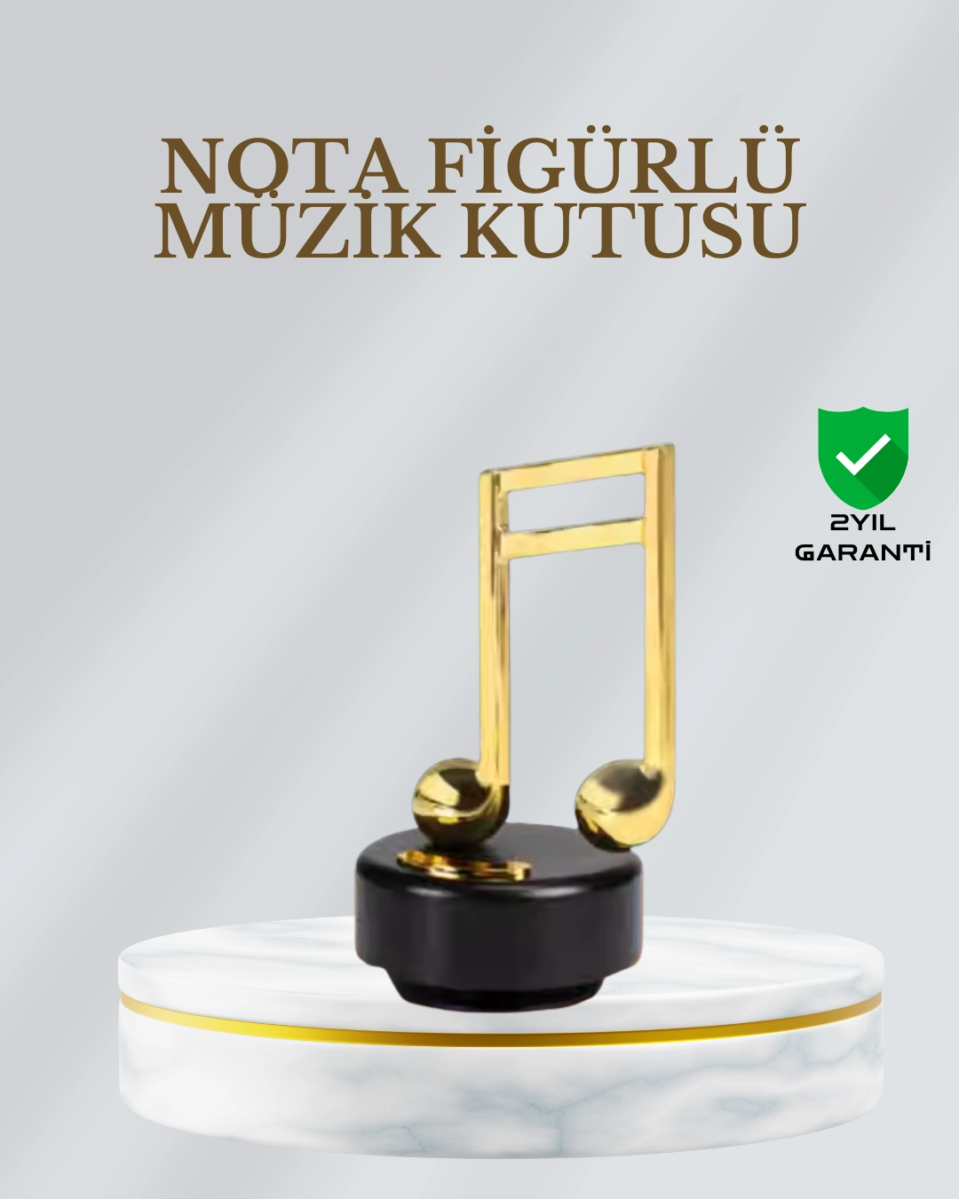 Dönen Nota Figürlü Müzik Box Işıltılı Dekoratif Tasarım ( Lisinya ) Dönen Nota Figürlü Müzik Box Işıltılı Dekoratif Tasarım ( Lisinya )