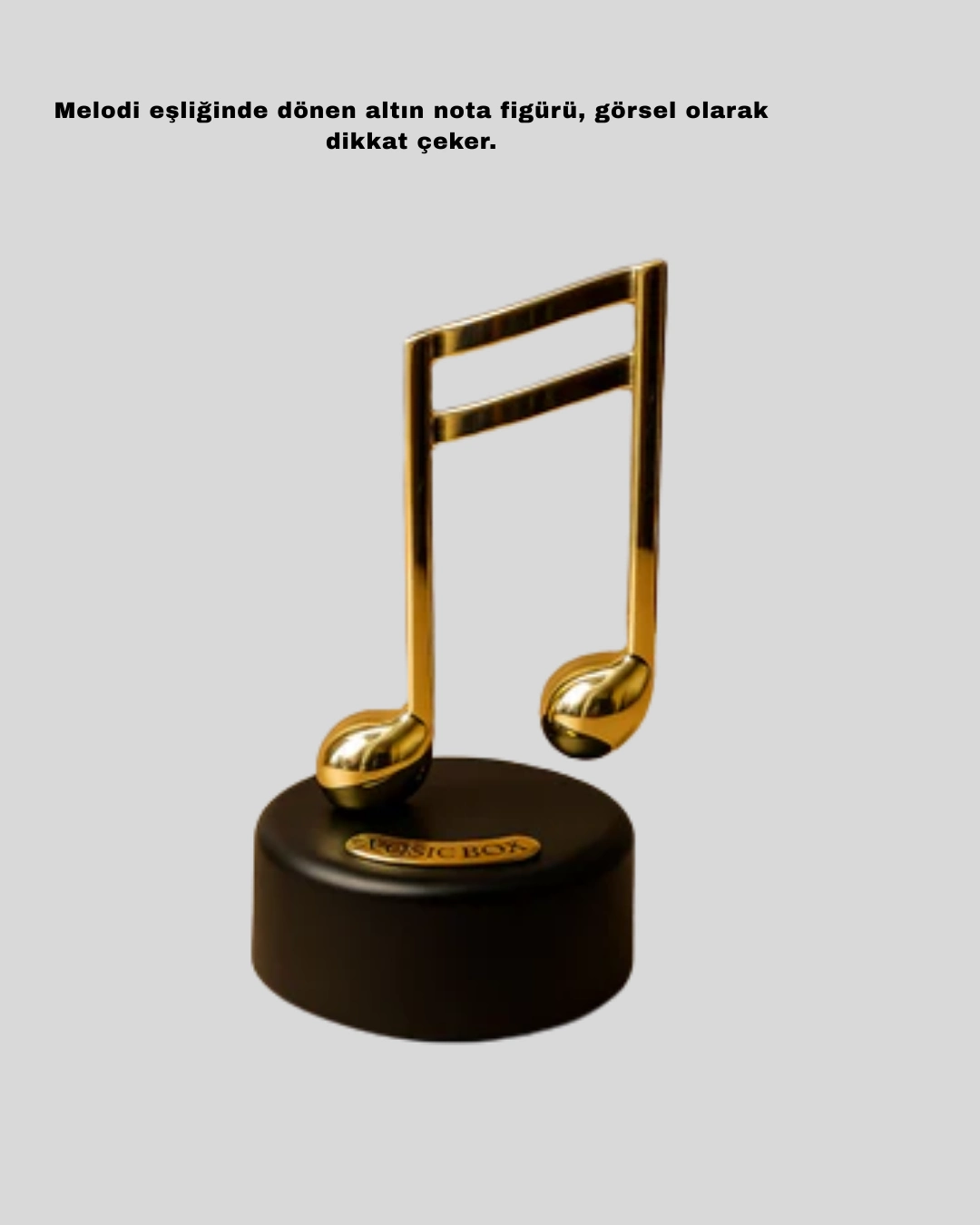 Dönen Nota Figürlü Müzik Box Işıltılı Dekoratif Tasarım ( Lisinya ) Dönen Nota Figürlü Müzik Box Işıltılı Dekoratif Tasarım ( Lisinya )