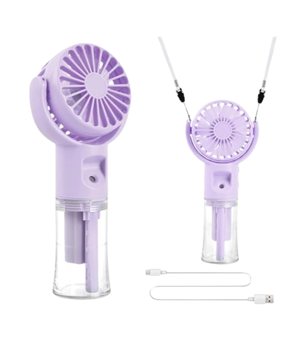 Dönen Su Sisli El Fanı – 4 Kademeli Rüzgar, Şeffaf Su Haznesi, Sessiz Çalışma ( Lisinya )