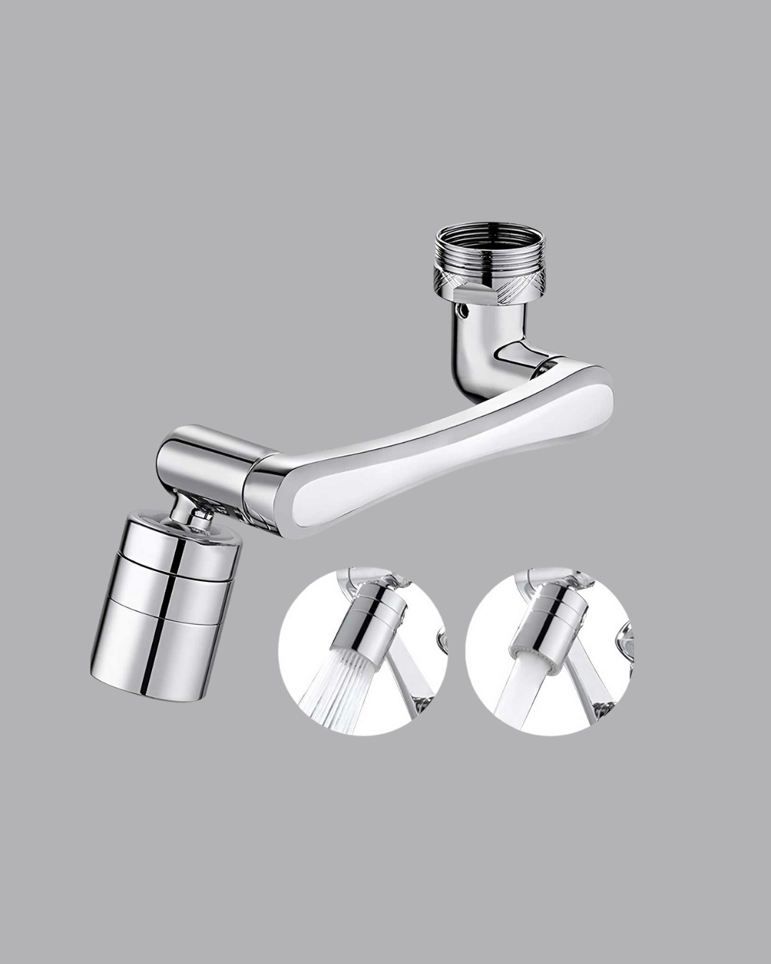 Döner Musluk Başlığı Çok Açılı Robotik Kol Su Tasarruflu ( Lisinya )