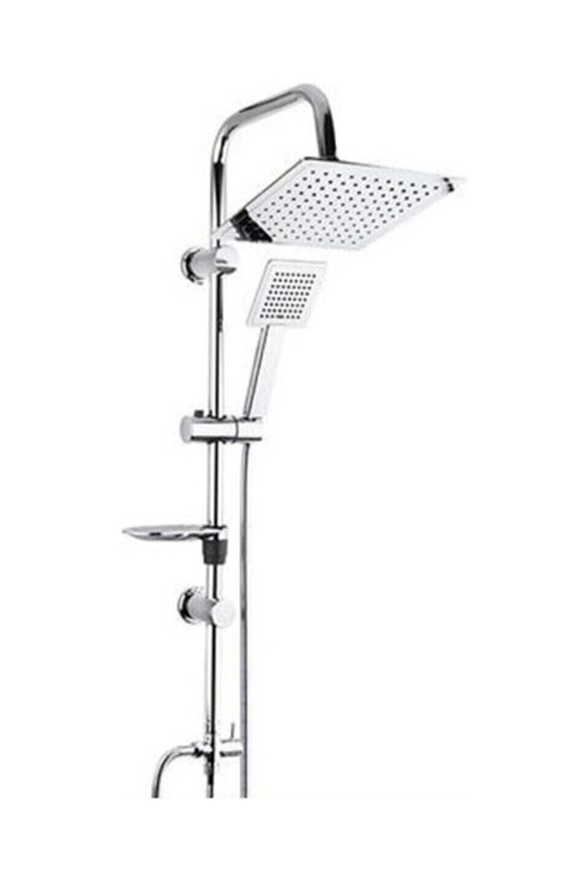 Dubai Yeni Nesil Yağmurlama Etkili Krom Duş Robotu Seti - Fonksiyonel Tepe Duş Takımı ( Lisinya )