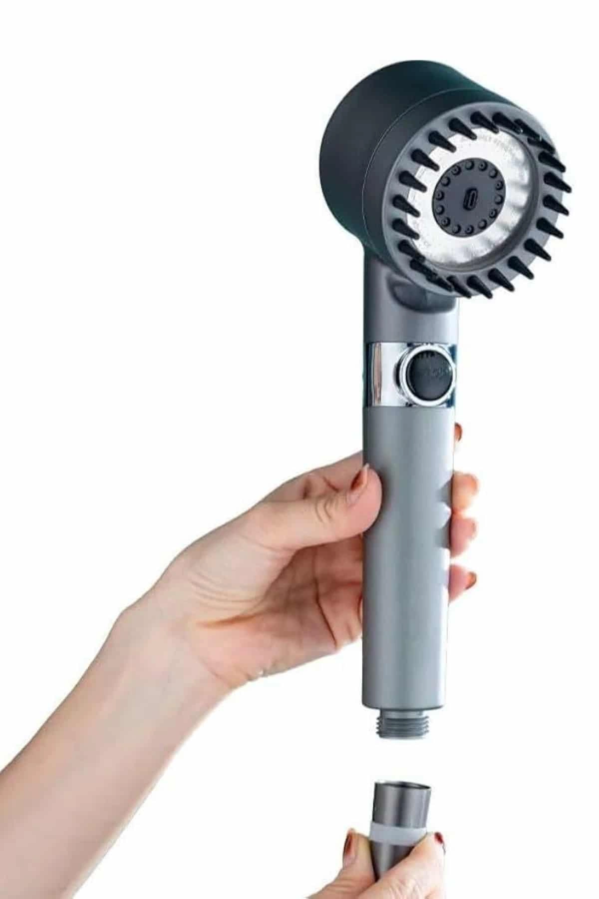 Duş Başlığı Yüksek Basınçlı Masaj Taraklı 3 Kademeli ( Lisinya )