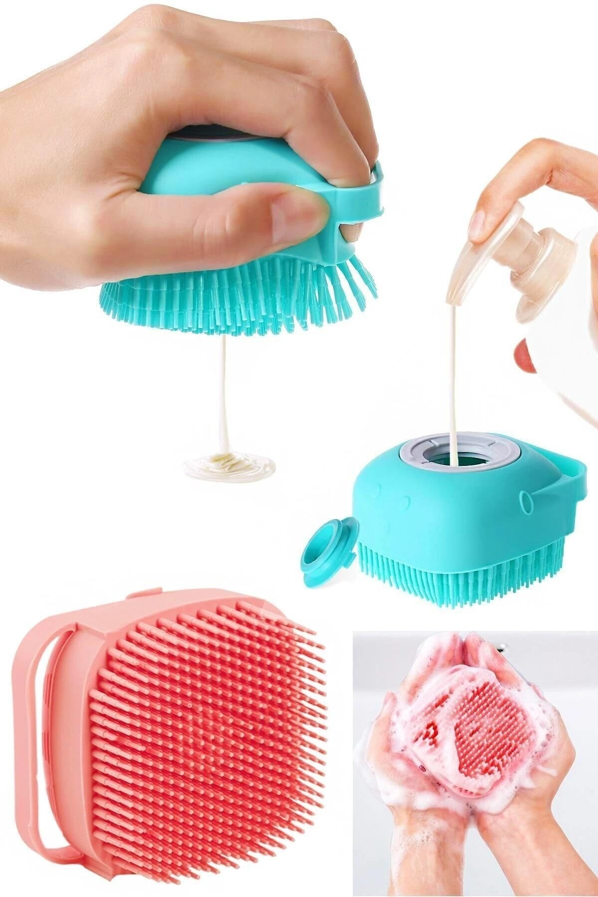 Duş Jeli Hazneli Banyo Masaj Kesesi ( Lisinya )