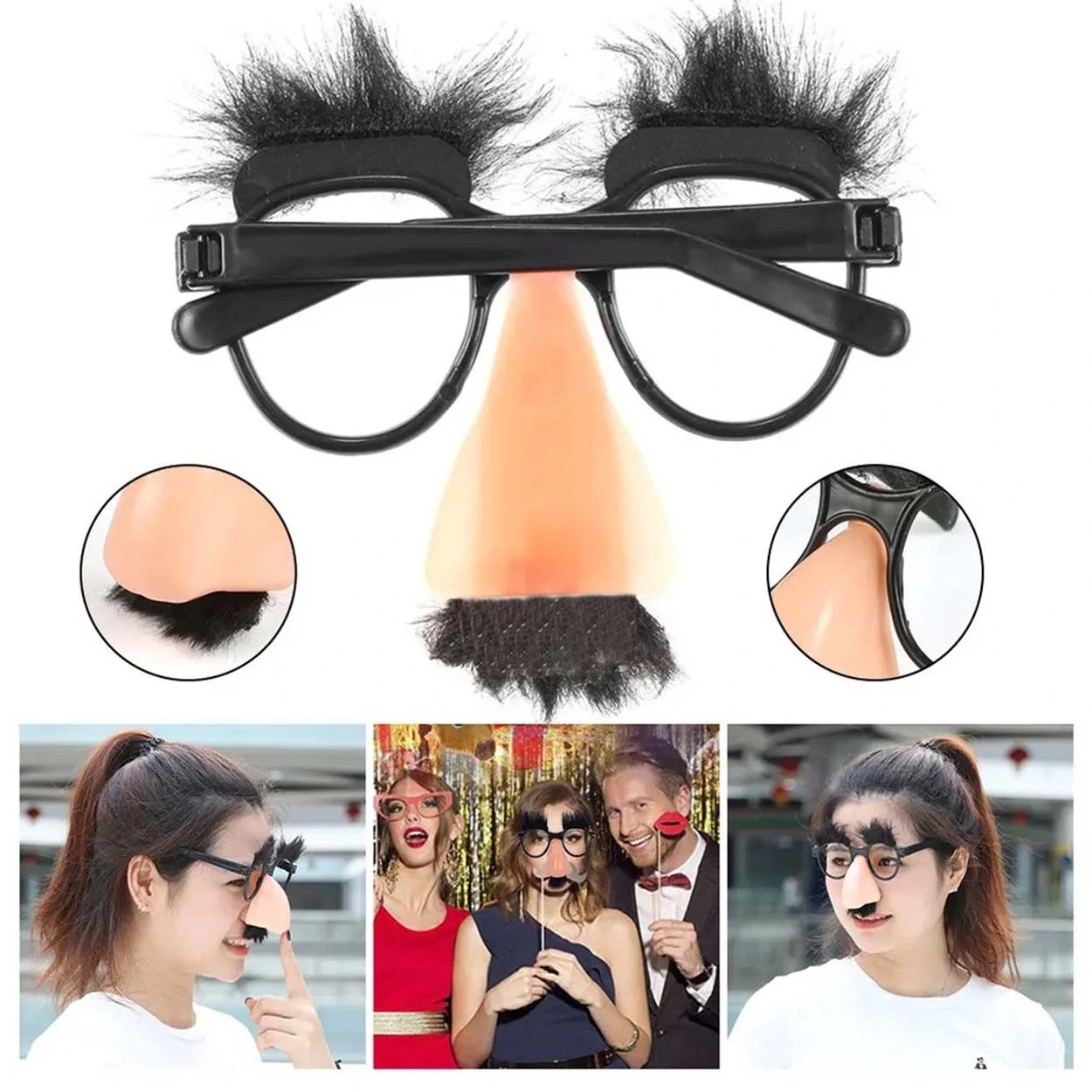 Eğlenceli Kılık Değiştirme Kaş Bıyık Mizah Gözlüğü 9x13 Cm ( Lisinya ) Eğlenceli Kılık Değiştirme Kaş Bıyık Mizah Gözlüğü 9x13 Cm ( Lisinya )