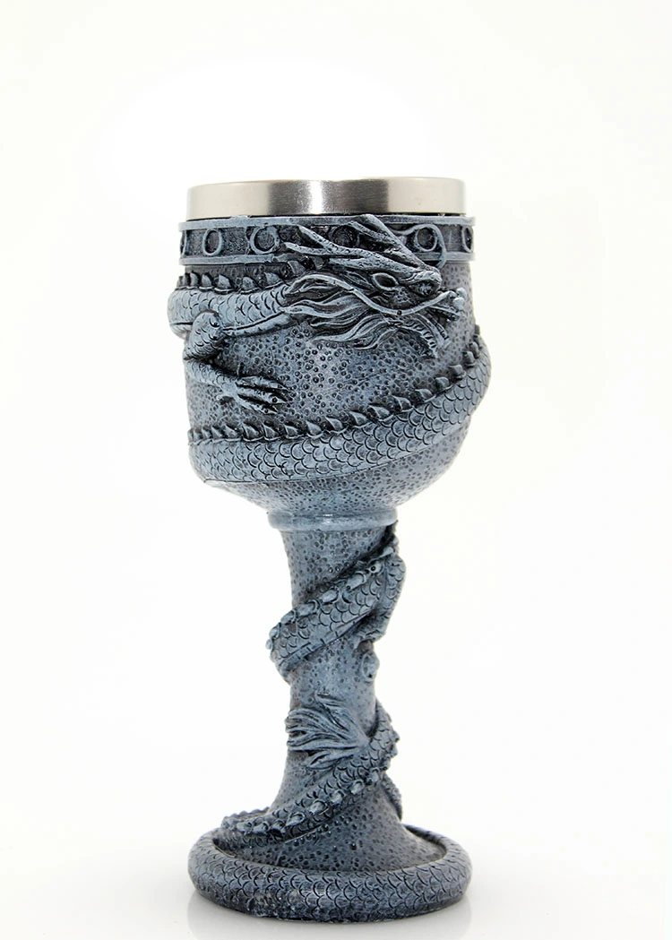 Ejderha Tasarımlı Paslanmaz Çelik Kadeh Bardak Model 1 ( Lisinya ) Ejderha Tasarımlı Paslanmaz Çelik Kadeh Bardak Model 1 ( Lisinya )