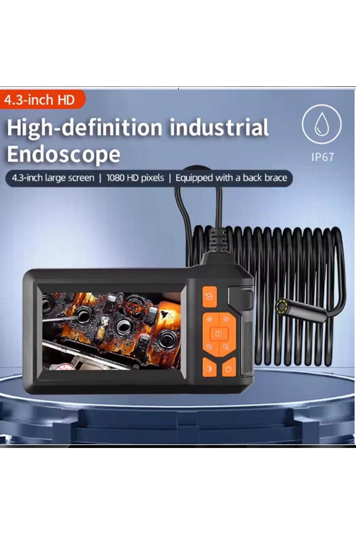 Ekranlı 3 Kameralı 10 Mt Hafıza Kart Destekli Sert Kablo Yılan Endoskop Kamera 8 Mm 4.3 Inc ( Lisinya ) Ekranlı 3 Kameralı 10 Mt Hafıza Kart Destekli Sert Kablo Yılan Endoskop Kamera 8 Mm 4.3 Inc ( Lisinya )