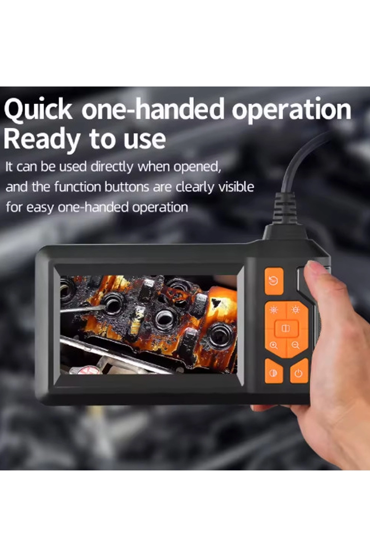 Ekranlı 3 Kameralı 10 Mt Hafıza Kart Destekli Sert Kablo Yılan Endoskop Kamera 8 Mm 4.3 Inc ( Lisinya ) Ekranlı 3 Kameralı 10 Mt Hafıza Kart Destekli Sert Kablo Yılan Endoskop Kamera 8 Mm 4.3 Inc ( Lisinya )