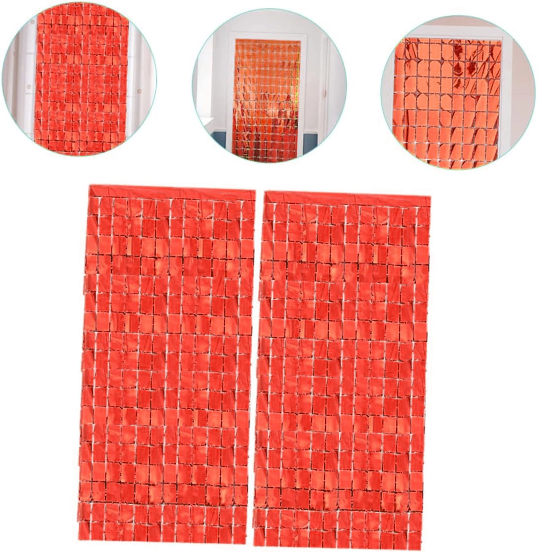 Ekstra Metalize Kırmızı Disko Kapı Perdesi ( Lisinya ) Ekstra Metalize Kırmızı Disko Kapı Perdesi ( Lisinya )