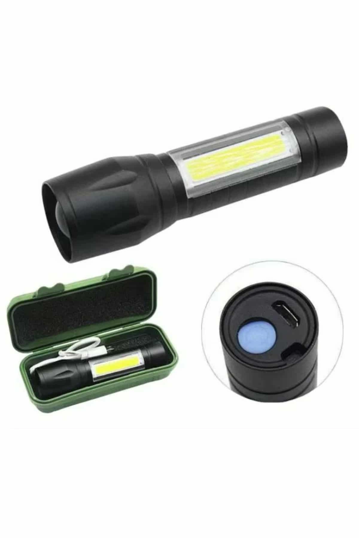 El Feneri Uzun Menzilli Usb Şarj Edilebilir Kamp Lambası ( Lisinya )