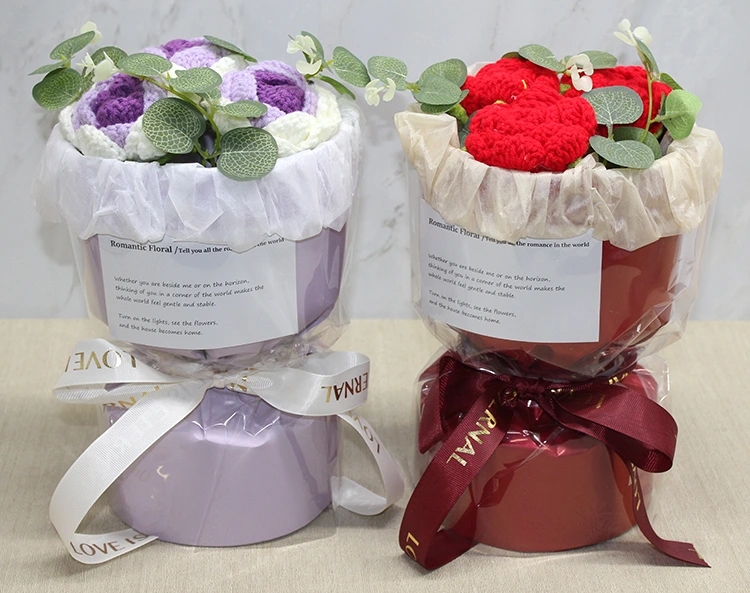 El Örgüsü Romantik Gül Buketi ( Lisinya ) El Örgüsü Romantik Gül Buketi ( Lisinya )