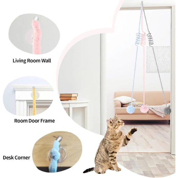 Elastik Yaylı Asılabilir Peluş Oyuncak ( Lisinya )