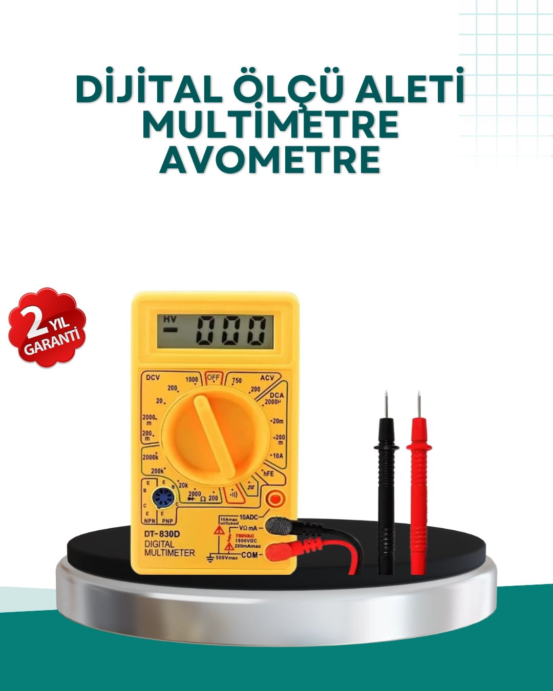 Elektrik Ölçüm Cihazı Dijital Multimetre 10 Amper Destekli ( Lisinya ) Elektrik Ölçüm Cihazı Dijital Multimetre 10 Amper Destekli ( Lisinya )