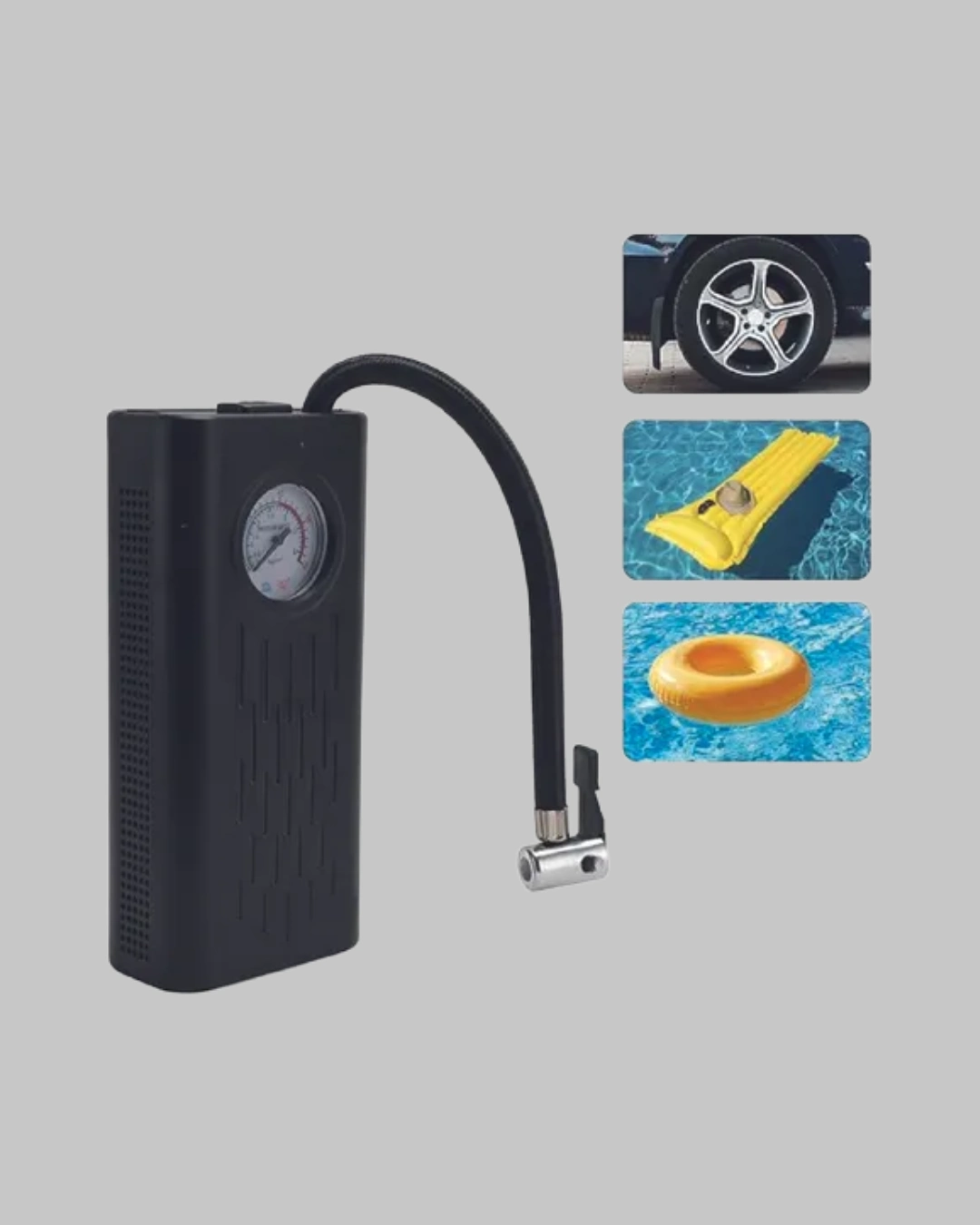 Elektrikli Hava Kompresörü Type-c Usb Şarjlı Çok Fonksiyonlu Lastik Pompası ( Lisinya )