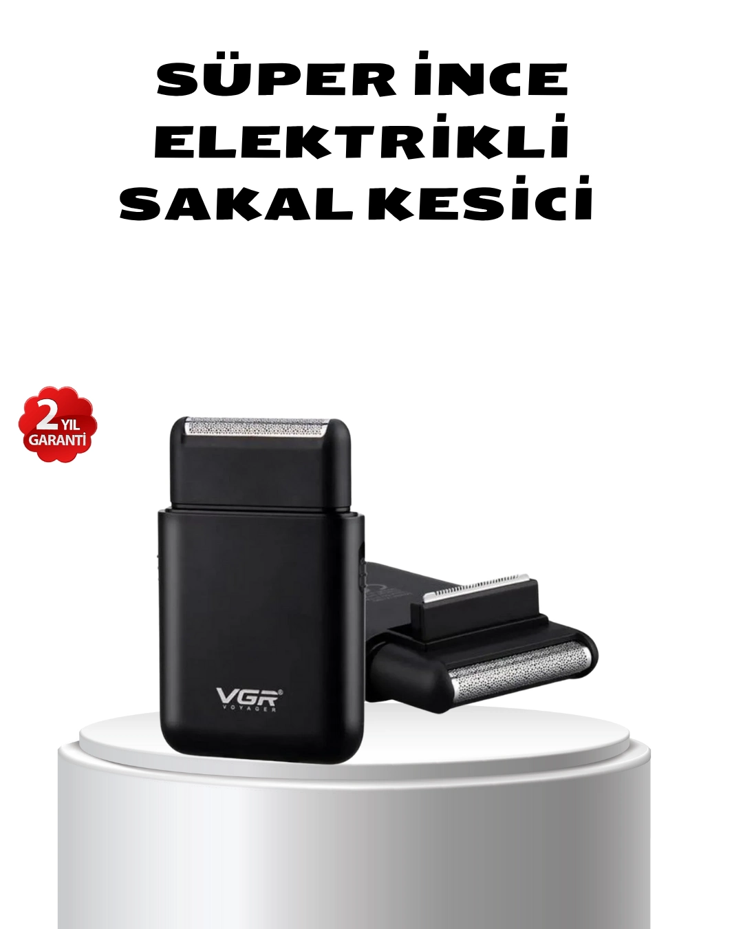 Elektrikli Tıraş Makinesi Çift Başlıklı Ultra İnce Tasarım ( Lisinya )