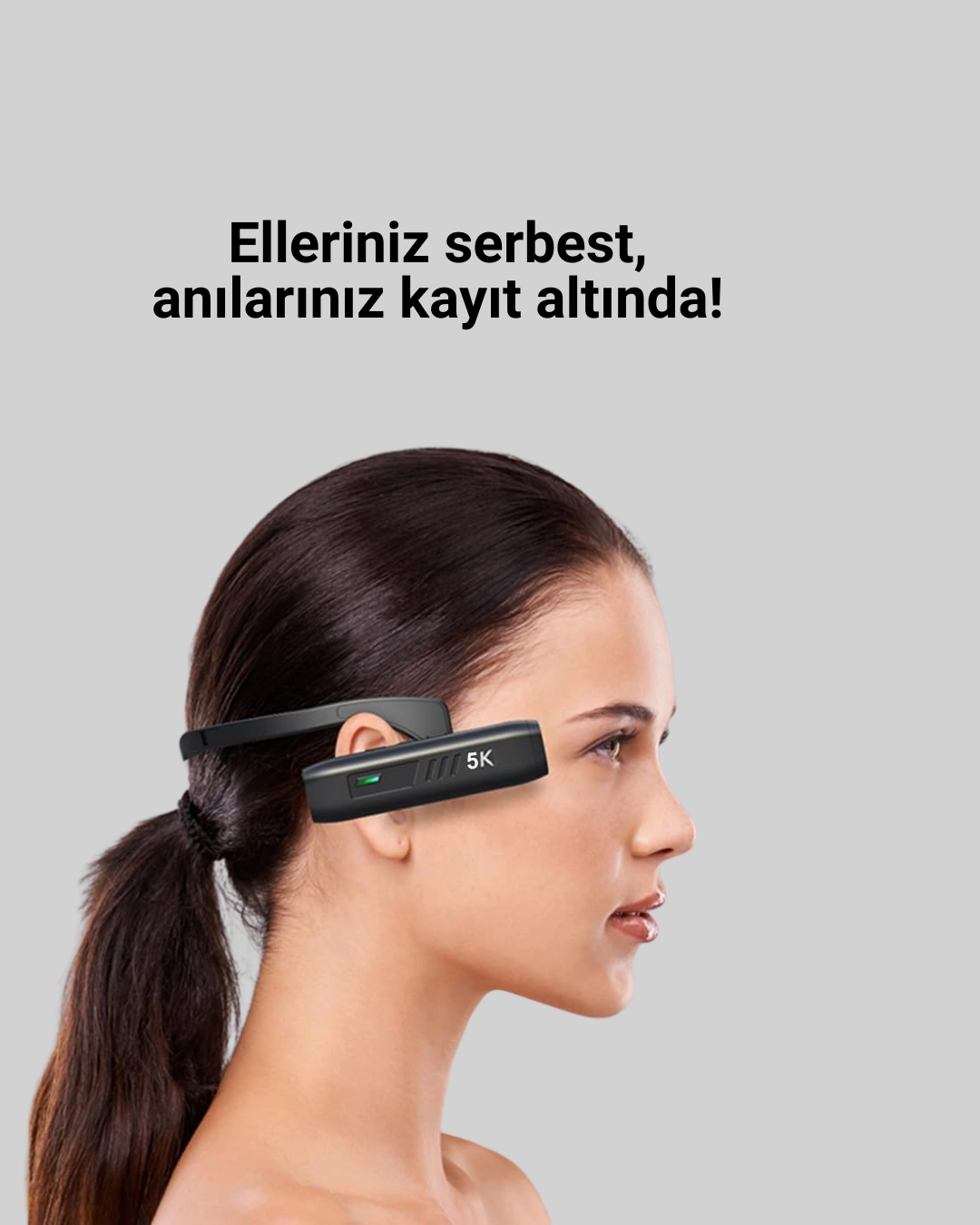 Eller Serbest Kullanım İçin Spor Ve Vlog Kamerası ( Lisinya )