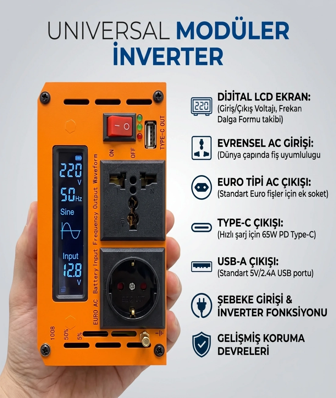 Tam Sinüs İnverter Güç Dönüştürücü - Görsel 2