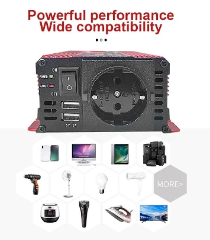 Lisinya 12v 2000w Modifiye Sınus İnverter 220v Dijital Göstergeli- Taşınabilir Güç Kaynağı ( Lisinya )