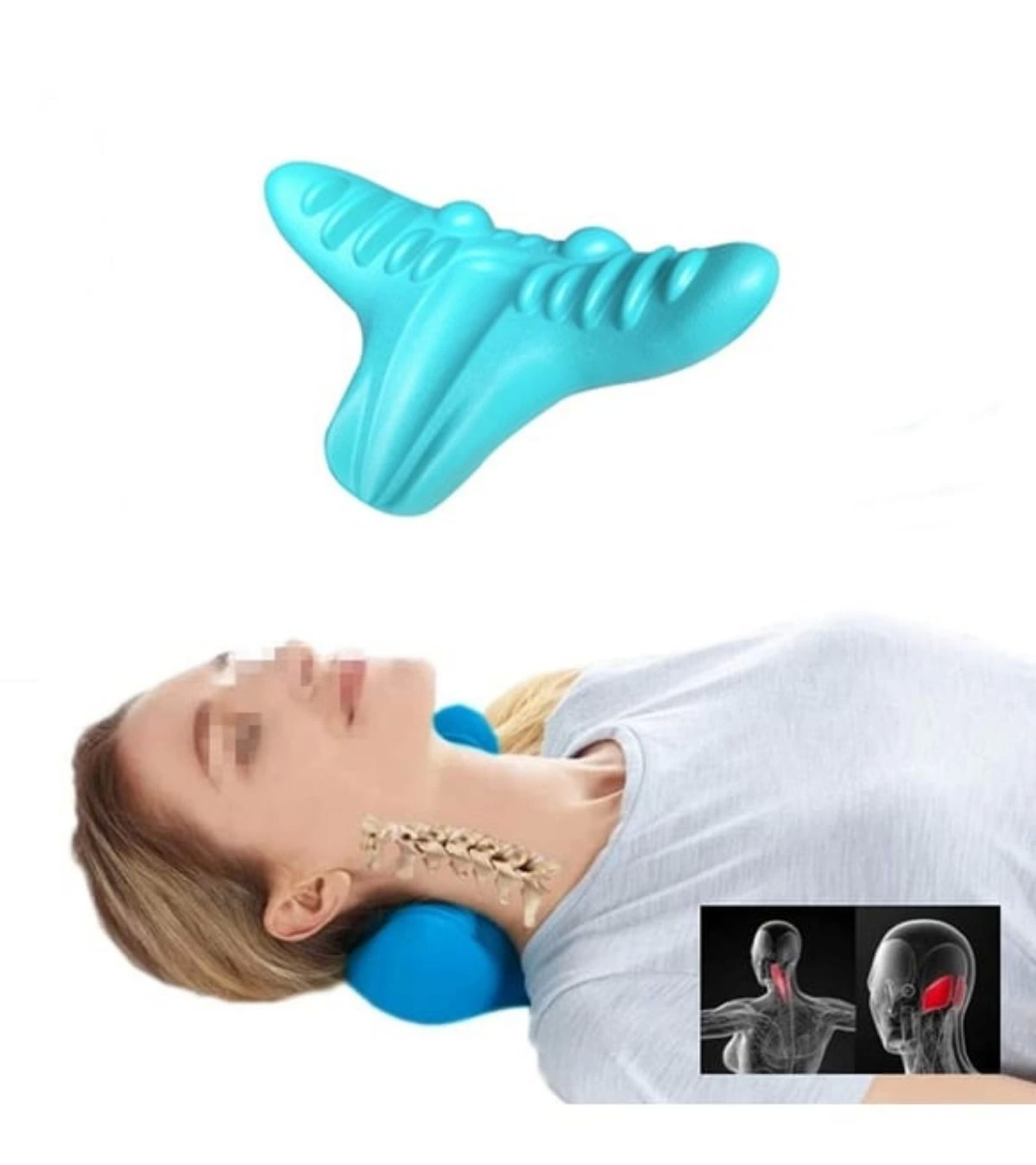 Kayropraktik Boyun Yastığı U Şekilli Masaj Destekli Ağrı Kesici Bellek Köpük Yastık ( Lisinya ) Kayropraktik Boyun Yastığı U Şekilli Masaj Destekli Ağrı Kesici Bellek Köpük Yastık ( Lisinya )