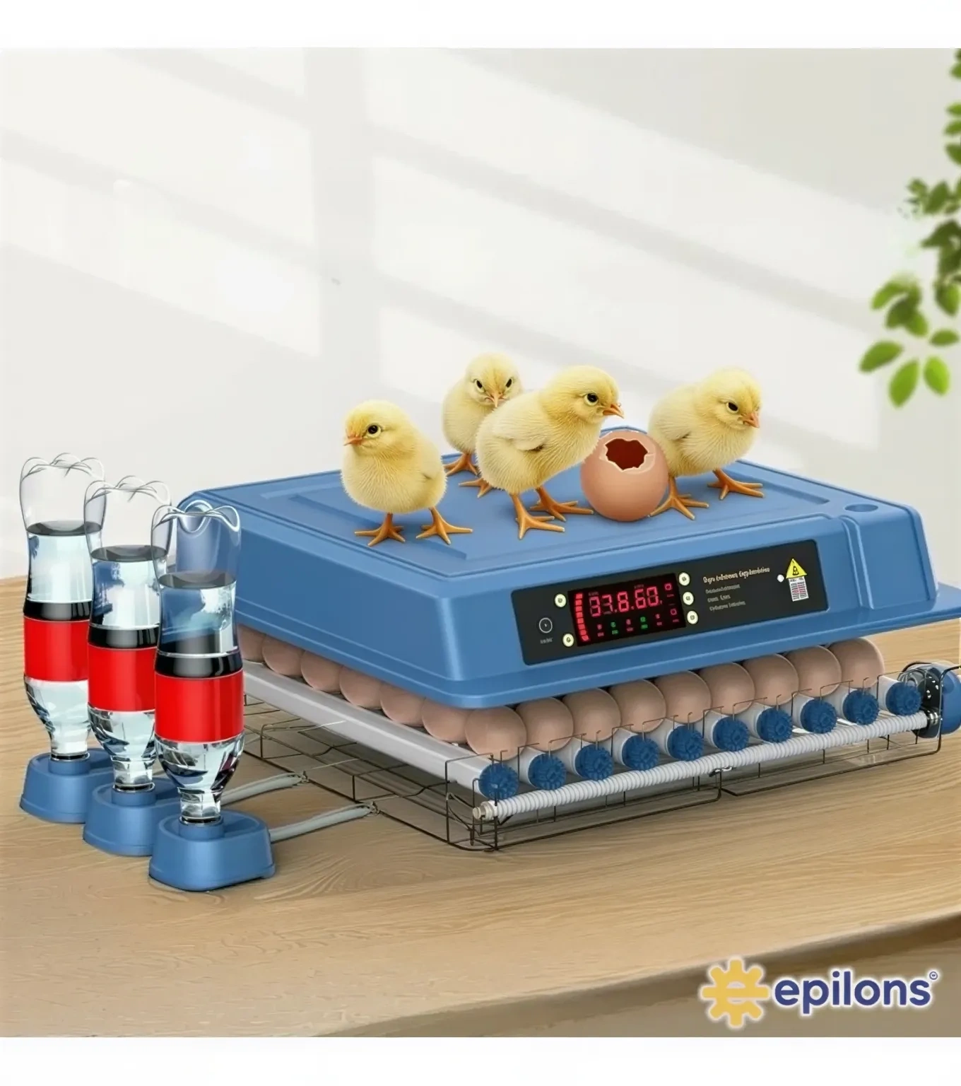 Epo-w64 Tam Otomatik Kuluçka Makinesi 64 Yumurta Kapasiteli Civciv Kaz Ördek Uyumlu + Yedek Motor ( Lisinya ) Epo-w64 Tam Otomatik Kuluçka Makinesi 64 Yumurta Kapasiteli Civciv Kaz Ördek Uyumlu + Yedek Motor ( Lisinya )