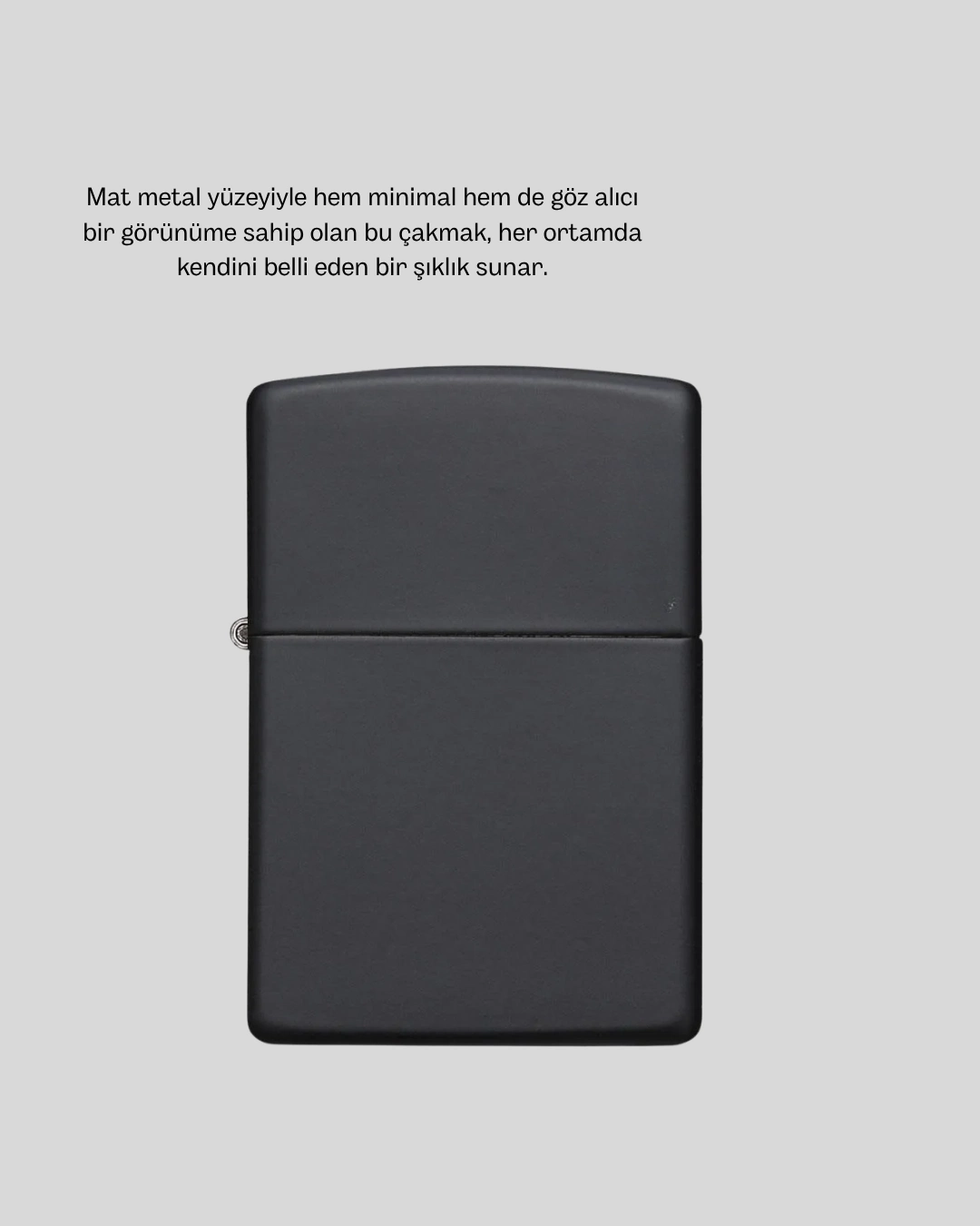 Ergonomik Metal Çakmak Mat Kaplamalı Ve Şık Tasarımlı Aksesuar ( Lisinya )