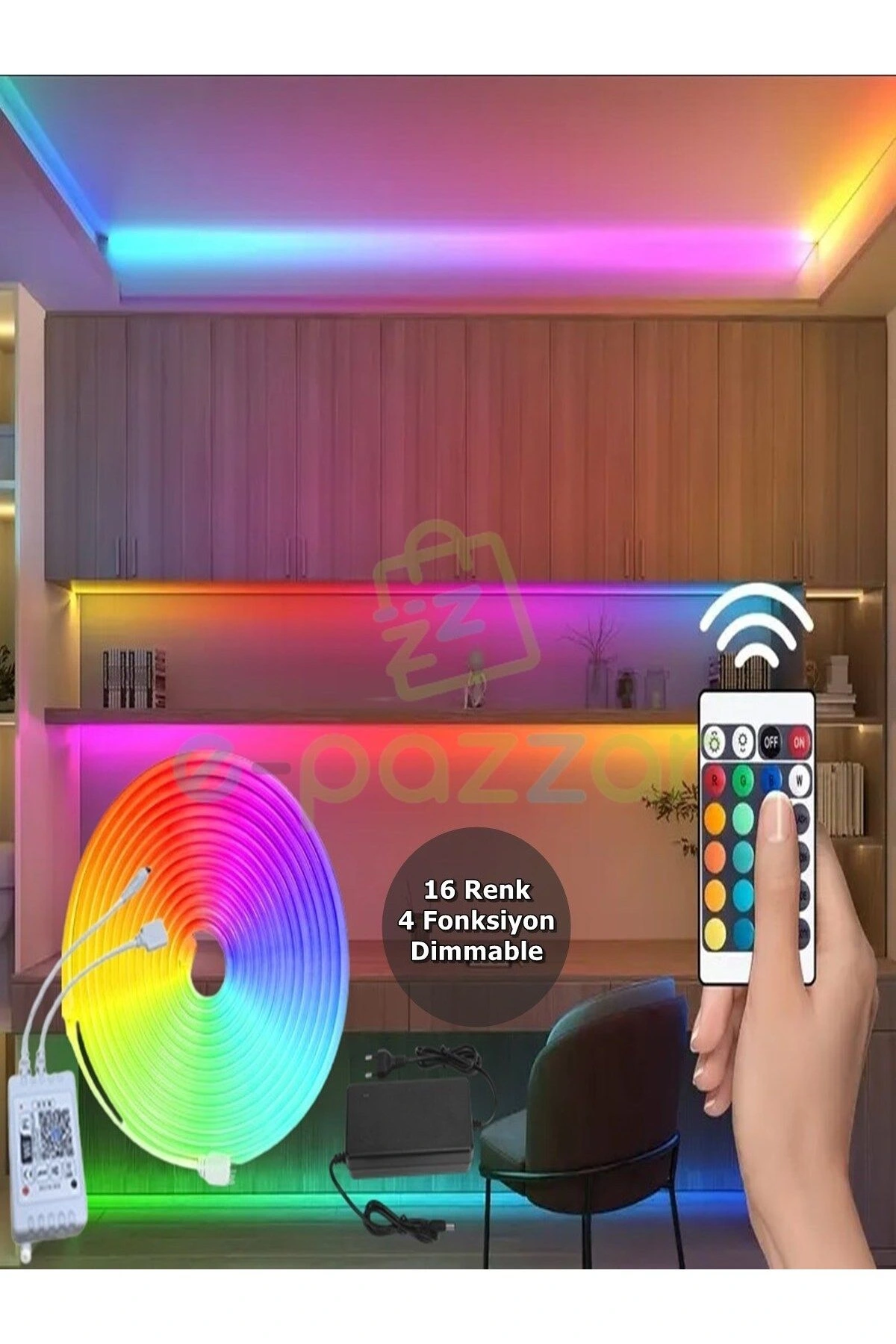 Esnek Şerit Neon Led 5m ( Lisinya )