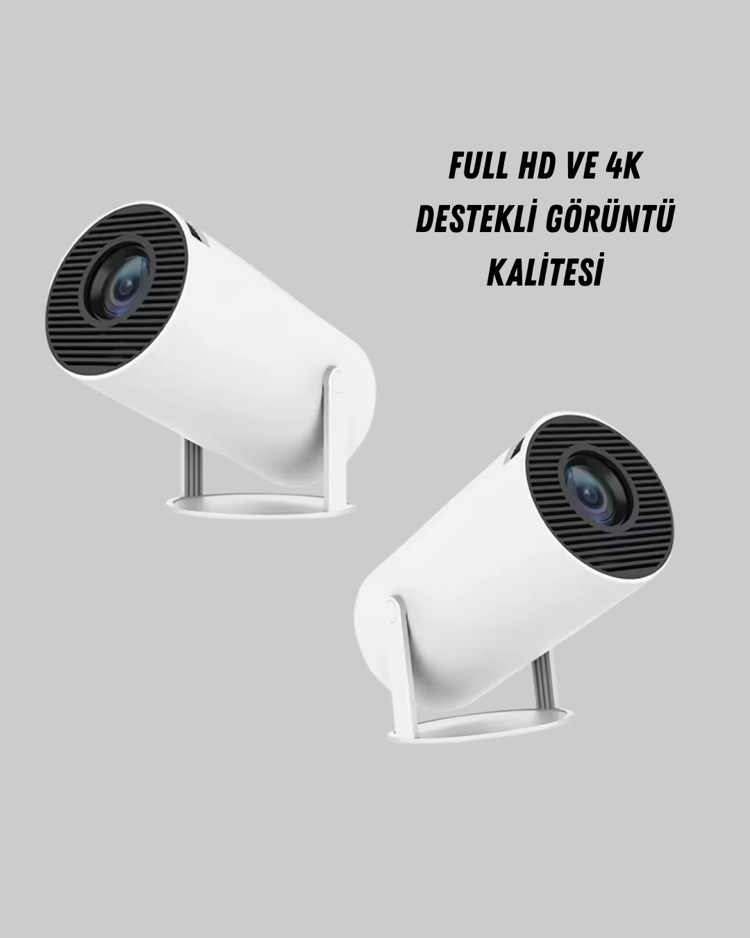 Ev Sineması Projeksiyon Cihazı – 160 Ansı Lümen, 4k Uyumlu Ve Kablosuz Görüntü Aktarımı ( Lisinya )