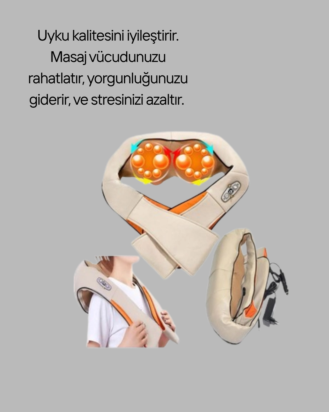 Ev Ve Araç İçi Uyumlu Masaj Cihazı ( Lisinya )