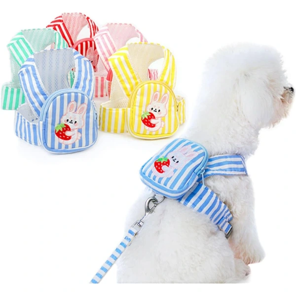 Evcil Hayvan Çantalı Göğüs Gezdirme Tasması Seti ( Lisinya )