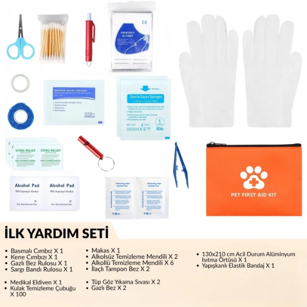 Evcil Hayvan İlk Yardım Seti Çantası ( Lisinya )